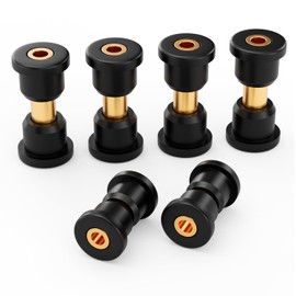 Panglong Rear Leaf Spring & Shackle Bushing and Sleeve Kit for 2004 Up Club Car Precedent Golf Cart OEM#102506601 102506301 102506401 (2 Set)