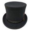 Different Touch 100% Wool Felt Steampunk 6" Tall Top Hats