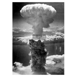 NUCLEAR EXPLOSION MUSHROOM CLOUD OVER NAGASAKI WW2 5X7 PHOTO
