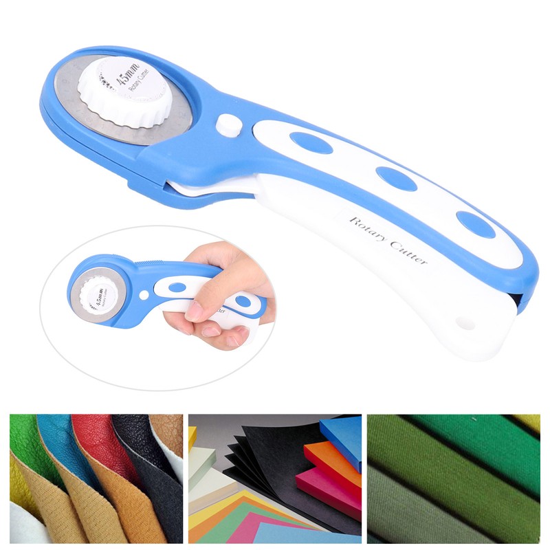 1.8in Blade Rotary Cutter with Safety Lock Paper Fabric Leather
