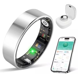 BIEMHA 여성 및 남성용 BIEMHA 스마트 링 수면 운동 모니터링 기능이 있는 트래커 iOS Android 호환 IP68 방수 BIEMHA Smart Ring Sleep Sport Monitoring Tracker for Women and Men iOS Android Compatible IP68 Waterproof