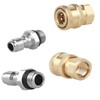 DUDUA 1/4 Quick Connector Pressure Washer Fittings M14 Male Threaded
