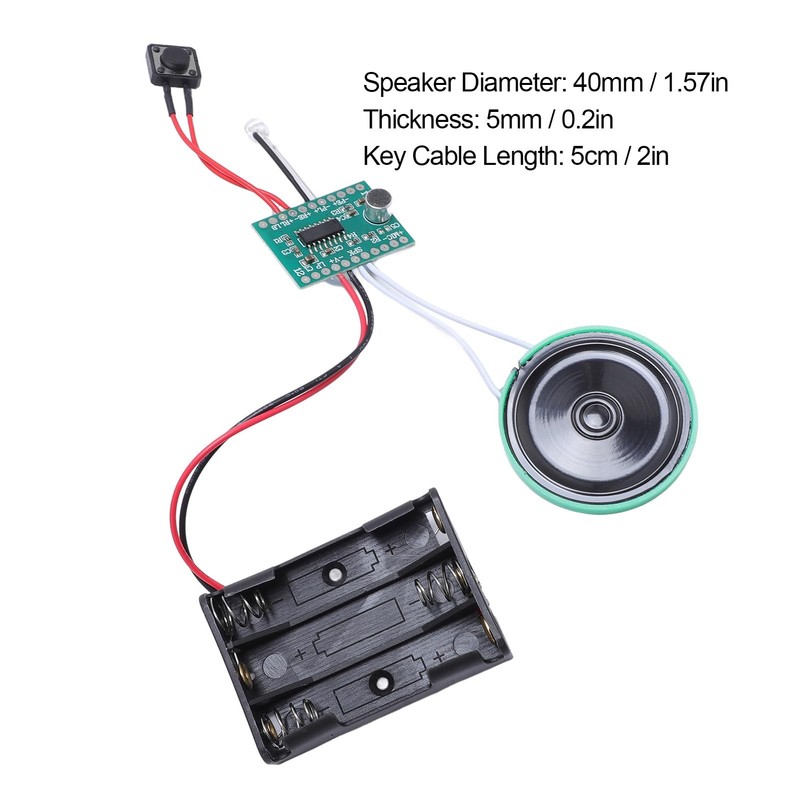 Generic Programmable Sound Recorder Module, 4 Minutes Recordable Sound Chip,