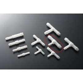 Juran 332523 Hose Joiner, T-Shaped, 8-4-8φ, White