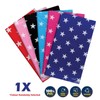 Table Cloth PVC Star Print Waterproof Reusable 108 x 180cm