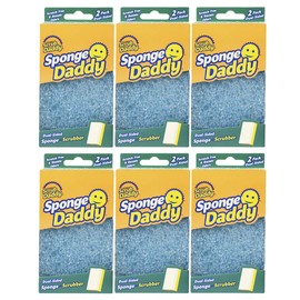 Scrub Daddy Modelo Sponge Daddy Fibra+Esponja 6 Paquetes de 2 Esponjas c/u