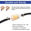 Tnisesm 1/4 Inch ID Fuel Line Hose 10Ft + 20