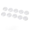 10Pcs Guitar Effect Pedal Footswitch Topper ABS Clear Single Pedal