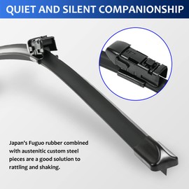 LUTEUS Wiper Blade 26"+16"（Top Lock）Windshield Wipers Sets Replacement for Subaru Crosstrek 2018-2021,Subaru Impreza 2017-2021,Toyota C-HR 2016-2021, (Pack of 2)