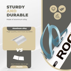 ROCKBROS Bike Water Bottle Cage, Cycling Bottle Kettle, Bicycle Drink Cup Holders for Road Bike Mountain Bike, Lightweight Water Bottle Holder Bike Accessories