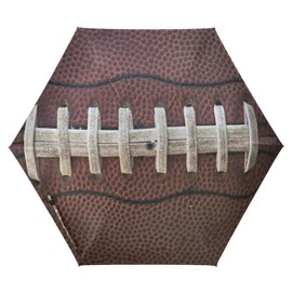 KOCOART Umbrellas for Rain American Football Laces Travel Umbrella Windproof Sport Ball Folding Automatic Umbrella Compact Car Umbrella Portable Sun Umbrella UV Protection Golf Umbrella 39 in