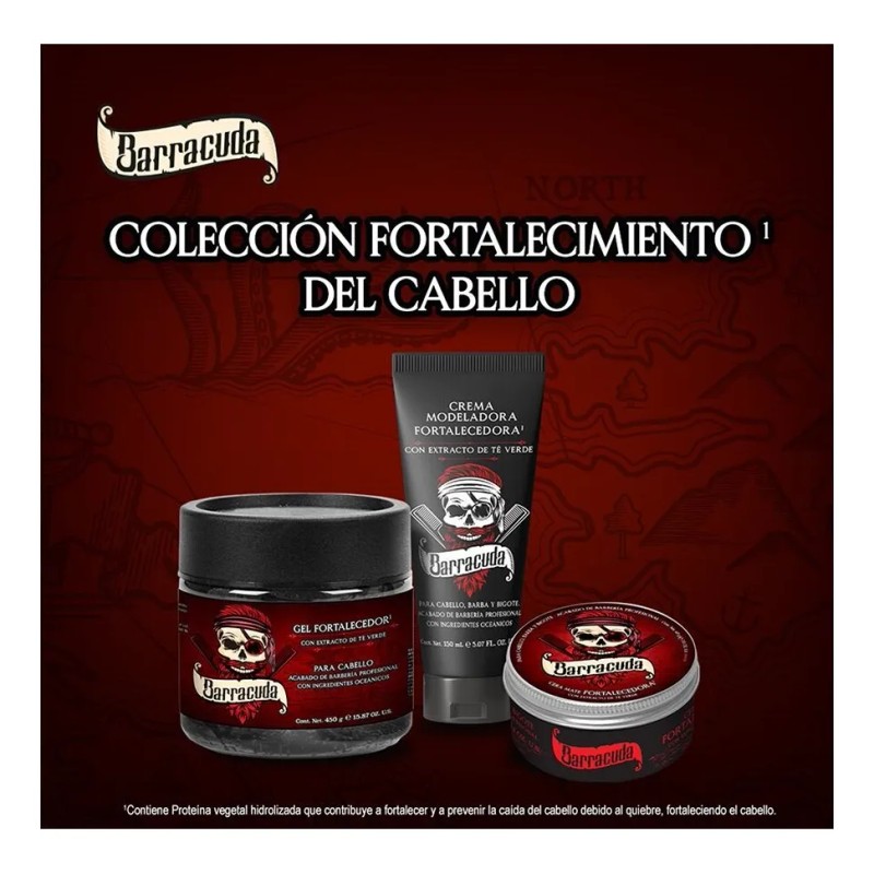 Cera para cabello Barracuda Mate fortalecedora 60g