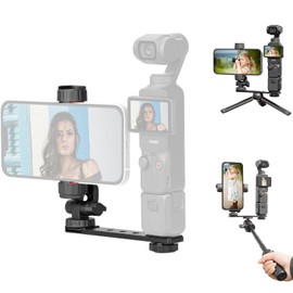 T Tersely Phone Holder Mount for DJI Pocket 3, Cell Phone Holder Tripod Adapter Phone Clip Expansion Accessories with 1/4" Thread Hole for DJI Osmo Pocket 3