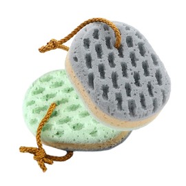 Baluue 2pcs Bath Sponge Flower Set Soft Exfoliating Shower Sponges for Delicate Sk