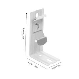 Operitacx 2 Stück Halterung Für Vertikaljalousien Vertikale Blinds Ersatzteile Mini-Rollo-halterungen Ersatzteile Für Vertikaljalousien Blinde Ersatzteile Vertikale Blinde Clips Eisen Weiß