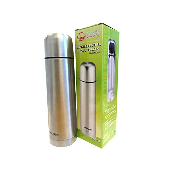 Vacuum Flask Stainless Steel Coffee Bottle Thermos - 500ml (Set of 2)