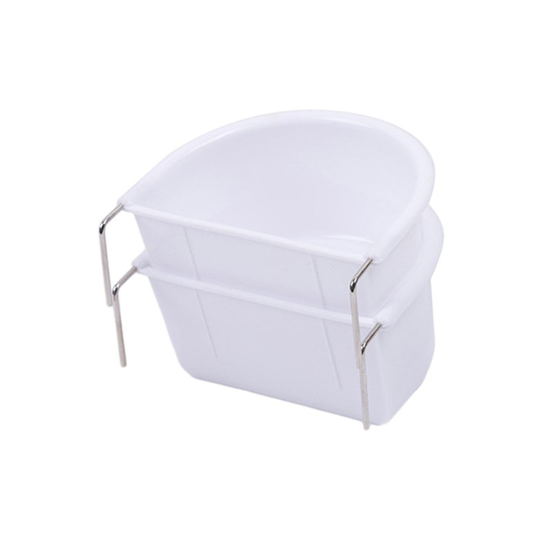 Generic 2 Pieces Bird Feeding Dish Bird Cage Accessories, Easy