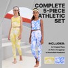 Essenclo Girls Athletic Leggings Yoga Pants w/Sleeveless Crop Tank Tops