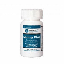 RELIABLE Stool Softener + Laxative ( Senna Plus ) 100 Tablets by Reliable