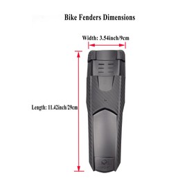 ZUKKA MTB Mudguard Set [20-29 Inches], Universal Bicycle Mudguard Set, Front and Rear Bicycle Mudguard for Mountain Bike, MTB, Road Bike, Suitable Quick Release for Bicycles, Mudguard (Black)