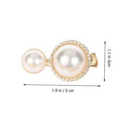 Vaguelly 5PCS Vintage Headdress Pearl Hairpin for Women Elegant Wedding Dressing Accessories Durable and Adorable Clips for Home Outdoor Use for Special Occasions