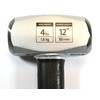 Groz 34551 12" Indestructible Striking Hammer, 4 lb, Soft 30