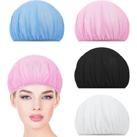 4pcs Mesh Sleep Bonnets Women Hair Nets Women Night Mesh Bonnet Cap for Curly Frizzy Hair Protection Sleep Cap (AU, Alpha, One Size, Style 1)