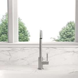 CUPC Faucet Hot and Cold Kitchen Sink FaucetColor: Brushed Nickel, Surface Finishing: Brushed