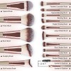 Brochas de Maquillaje Profesional Kit 15 Piezas Set de Brochas