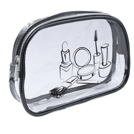 1 Pack Travel Toiletry Bag Clear Makeup Bag Portable Waterproof Cosmetic Bags Travel Accessories Bag for Women and Men