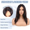 ManeMajesty Straight Wigs Human Hair Wear and Go Glueless Wigs