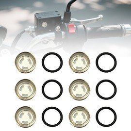 KYTAMYTE Brake Master Cylinder Sight Glass 12mm, TBS Resin Oil Sight Glass Replacement Universal Fit for Electric, Three-wheeled Motorcycle, Dirt Bikes (6PCS)