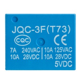 Weasch 6Pcs PCB Power Relay JQC-3F(T73), DC 5V Coil, 7A 240VAC, SPDT, 5 Pins (6)