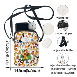 KEYCHIN Simba Lion Crossbody Bag Scar Fans Gifts Mufasa And Sarabi Shoulder Bag Pumbaa Merchandise, Simba Lion-cb