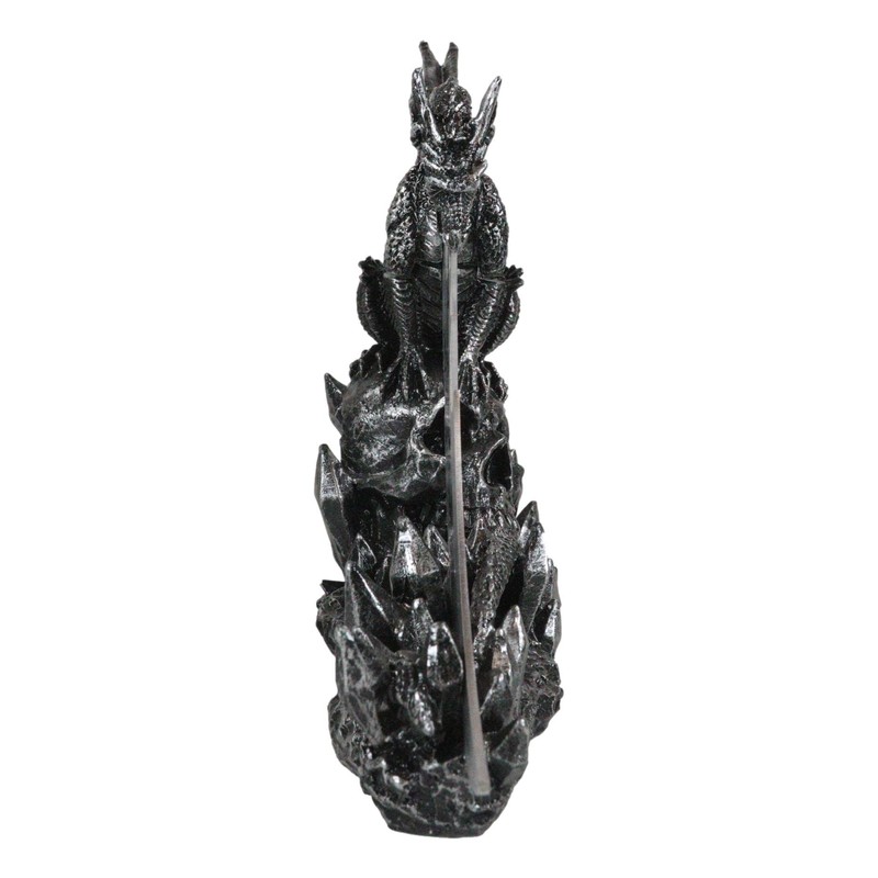 Ebros Gift Dreamwork Fantasy Leviathan Dragon On Graveyard Dracula Skull