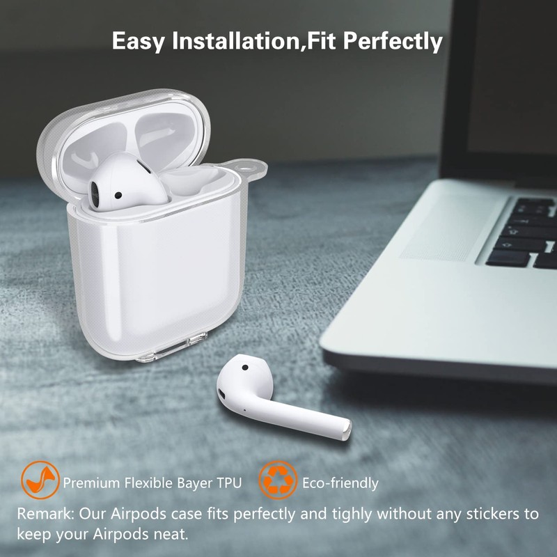 Frylaa for Airpods Case - Cute Clear Case for Airpod