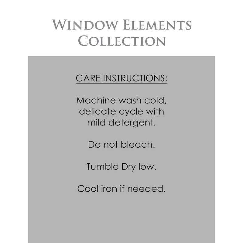 Window Elements Wavy Leaves Embroidered Sheer Grommet Curtain Panel, Rust