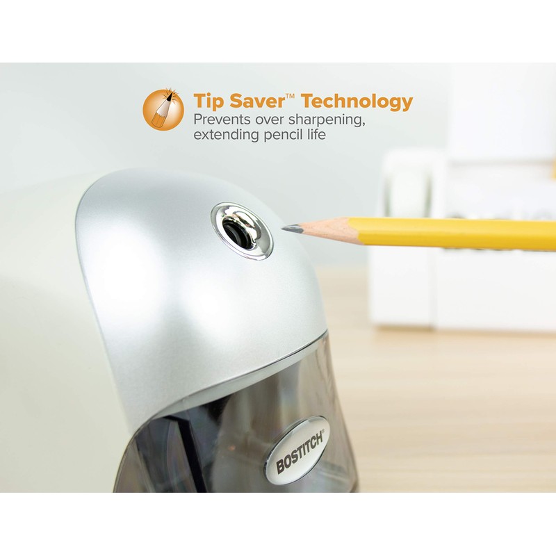 Bostitch EPS8HDGRY QuietSharp Executive Electric Pencil Sharpener, Gray