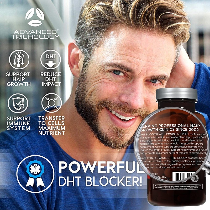 Advanced Trichology DHT Blocker - Hair Growth Supplement for Genetic
