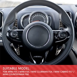 HamsaCC Carbon-Fiber Paddle-Shifter Cover for Mini-Cooper - Paddle Shifter Extension,Car Refitting Decoration Accessories,Compatible with Mini Cooper F54 F55 F56 F57 F60 (Forged Black)