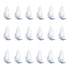 CHANGE MOORE Woodpecker Deterrent Reflective Ornamental Spiral Device, 24 Pcs Hanging Bird Scare Devices, Silver Spiral Reflectors Outdoor to Keep Birds Away from Your House Window, Garden Decorations