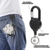 Bwetomk 2 Pcs Retractable Keychain, Heavy Duty Retractable Lanyard with
