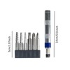 Fenteer 7Pcs Impact Screw Driver Set Screw Removal Tool Multipurpose
