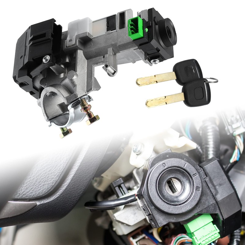 X AUTOHAUX 35100-SDA-A71 Ignition Switch Lock Cylinder Assembly with 2