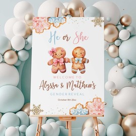 Family Gifts Pink and Blue Neon Glass Gender Reveal Sign, 12 inches x 18 inches, Modern Style, Wall Mount, Gender Reveal Events, Baby Showers