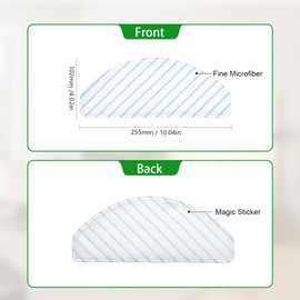neutop 30pcs Disposal Mopping Pads Compatible with Ecovacs Deebot T8+, T8 Aivi, T9, T9 AIVI, T9+, N8, N8 Pro+, N10 Plus, yeedi vac, vac max, vac Station, vac 2 pro, vac 2, Robot Vacuums and Mops.