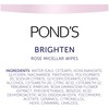 Pond's Vitamin Micellar Wipes For Dark Spots Brighten Rose Removes