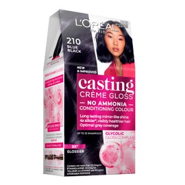 L'Oreal Paris Casting Crème Gloss Semi-Permanent Hair Colour - 210 Blue Black (Ammonia Free)