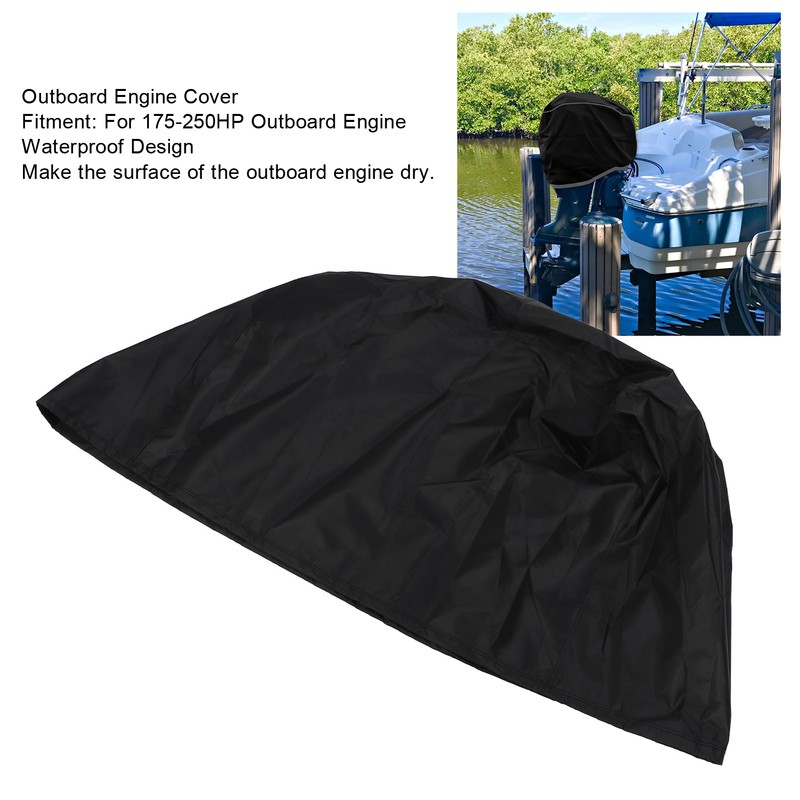 Outboard Engine Cover Waterproof Boat Motor Protector Anti Fading Motor