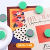 QOJOPU Fridge Magnets 40pcs - Strong Small Round Green Refrigerator